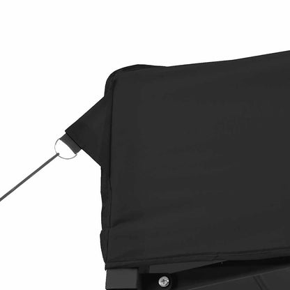 Tendone per Feste Pieghevole Pop-Up con 2 Pareti Nero | homemem39