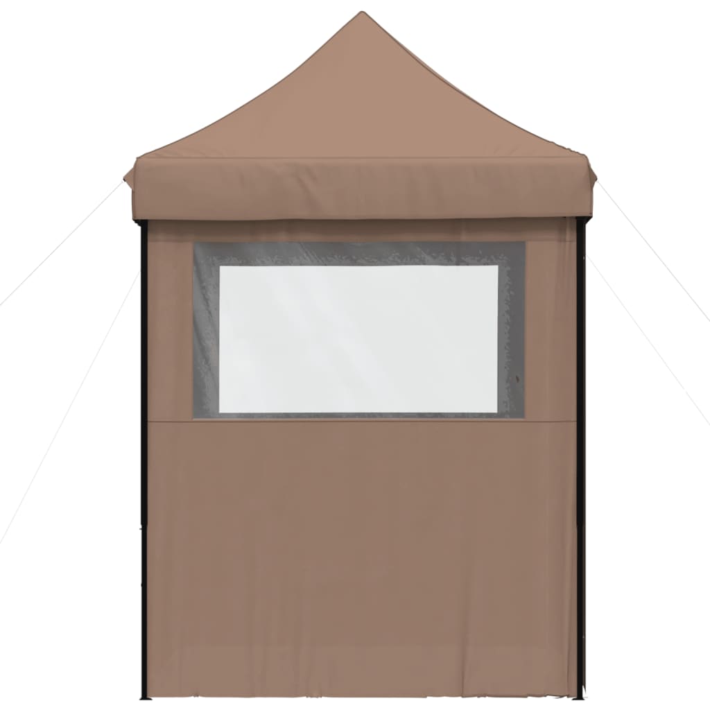 Tendone per Feste Pieghevole Pop-Up con 4 Pareti Marrone | homemem39