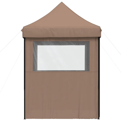Tendone per Feste Pieghevole Pop-Up con 4 Pareti Marrone | homemem39