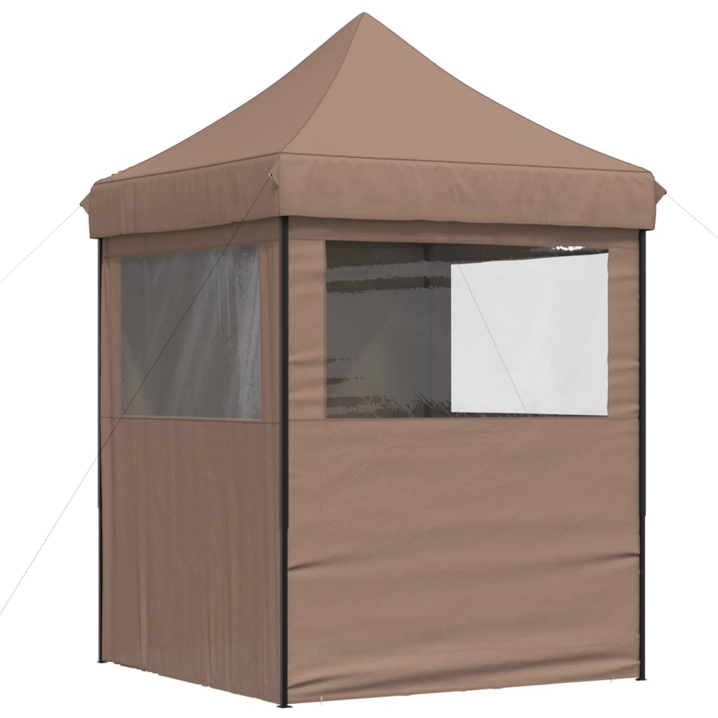 Tendone per Feste Pieghevole Pop-Up con 4 Pareti Marrone | homemem39
