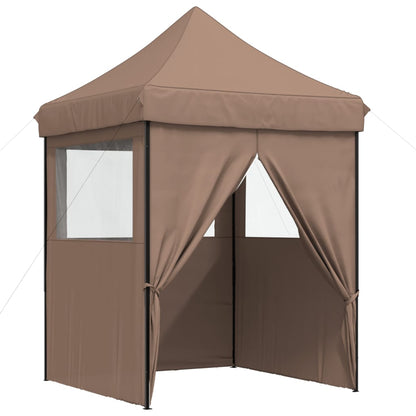 Tendone per Feste Pieghevole Pop-Up con 4 Pareti Marrone | homemem39