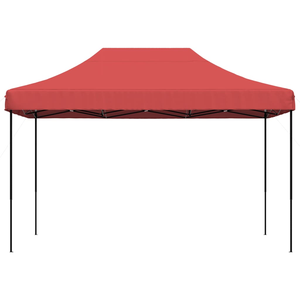 Tenda da Festa Pieghevole Pop-Up Bordò 410x279x315 cm - homemem39