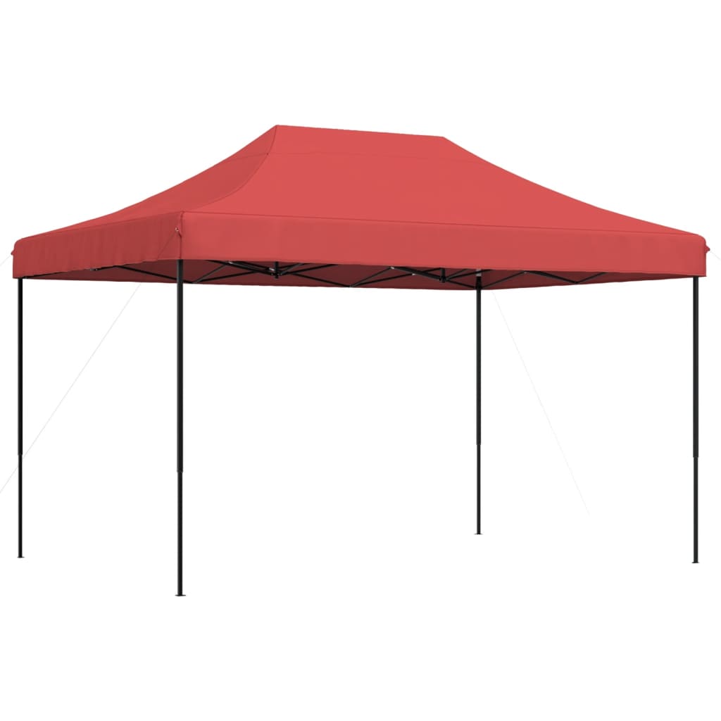 Tenda da Festa Pieghevole Pop-Up Bordò 410x279x315 cm | homemem39