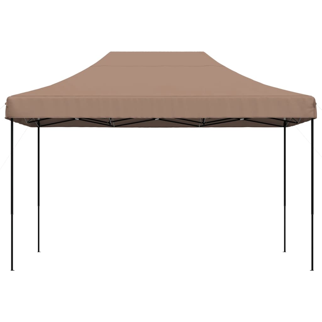 Tenda da Festa Pieghevole Pop-Up Marrone 410x279x315 cm - homemem39