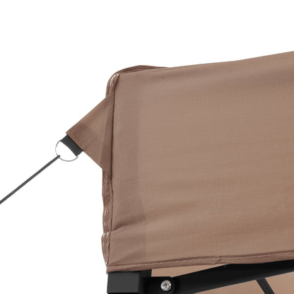 Tenda da Festa Pieghevole Pop-Up Marrone 410x279x315 cm - homemem39