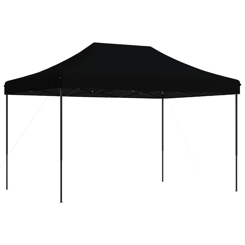 Tenda da Festa Pieghevole Pop-Up Nero 410x279x315 cm - homemem39