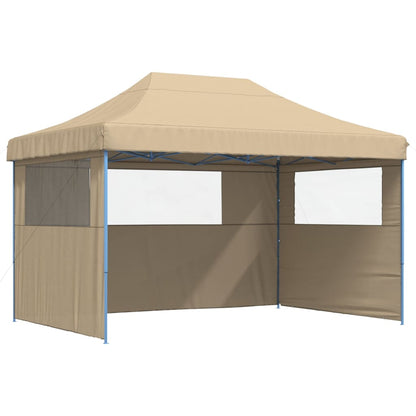 Tendone per Feste Pieghevole Pop-Up con 3 Pareti Beige - homemem39