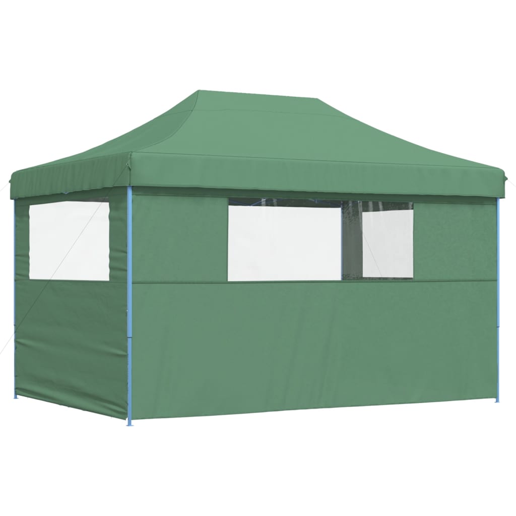 Tendone per Feste Pieghevole Pop-Up con 3 Pareti Verde | homemem39