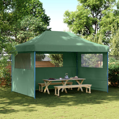 Tendone per Feste Pieghevole Pop-Up con 3 Pareti Verde | homemem39