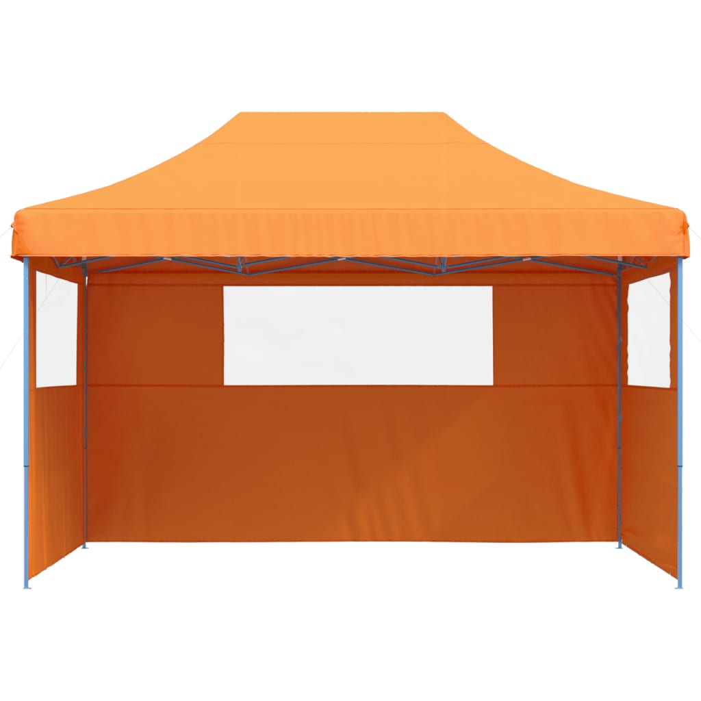 Tendone per Feste Pieghevole Pop-Up con 3 Pareti Arancione | homemem39