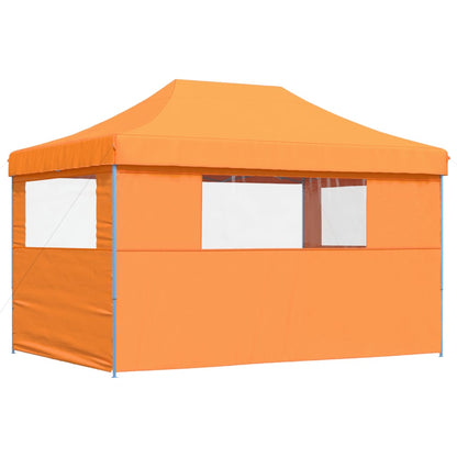 Tendone per Feste Pieghevole Pop-Up con 3 Pareti Arancione | homemem39