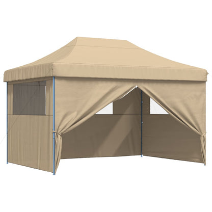 Tendone per Feste Pieghevole Pop-Up con 4 Pareti Beige - homemem39
