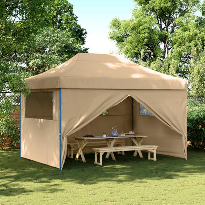 Tendone per Feste Pieghevole Pop-Up con 4 Pareti Beige | homemem39