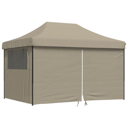 Tendone per Feste Pieghevole Pop-Up con 4 Pareti Tortora | homemem39