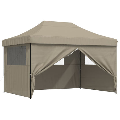 Tendone per Feste Pieghevole Pop-Up con 4 Pareti Tortora | homemem39
