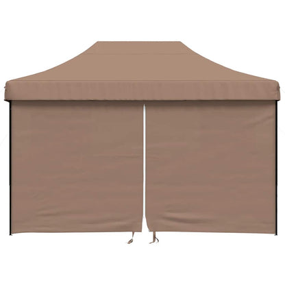 Tendone per Feste Pieghevole Pop-Up con 4 Pareti Marrone | homemem39