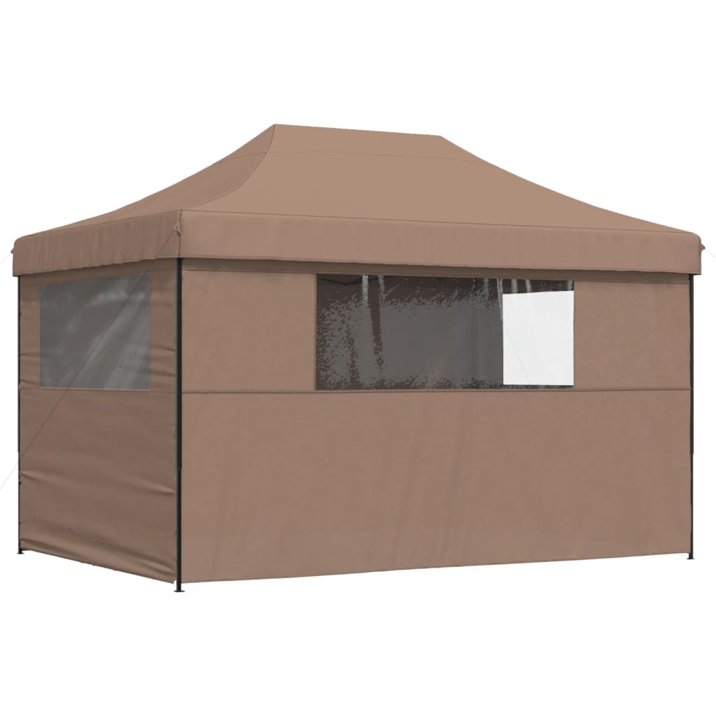 Tendone per Feste Pieghevole Pop-Up con 4 Pareti Marrone | homemem39