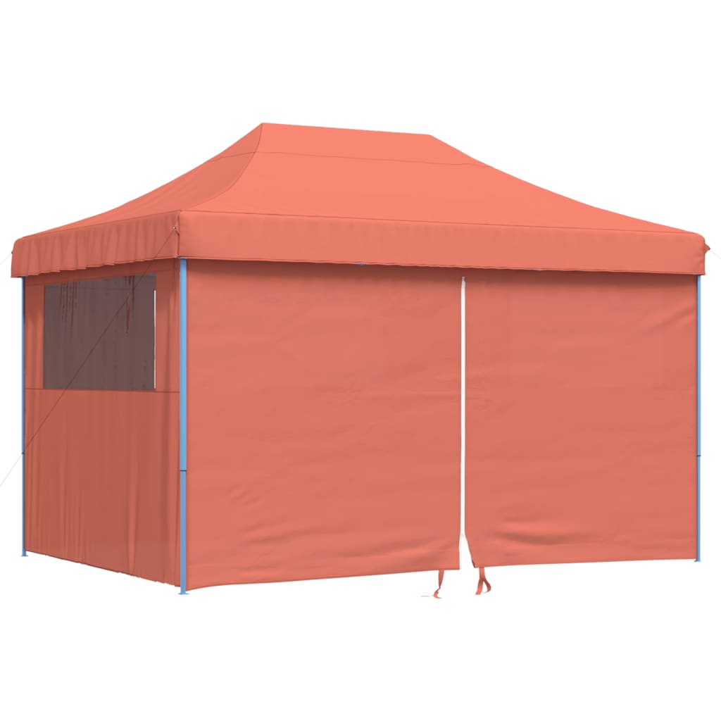 Tendone per Feste Pieghevole Pop-Up con 4 Pareti Terracotta | homemem39
