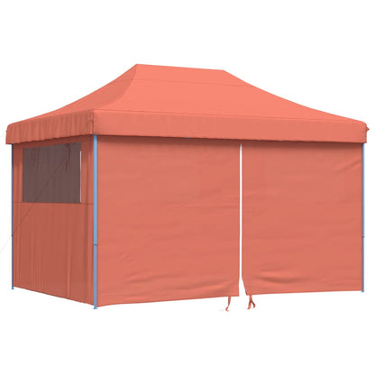 Tendone per Feste Pieghevole Pop-Up con 4 Pareti Terracotta | homemem39