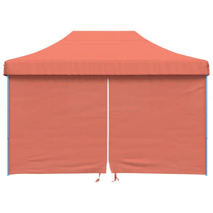 Tendone per Feste Pieghevole Pop-Up con 4 Pareti Terracotta - homemem39
