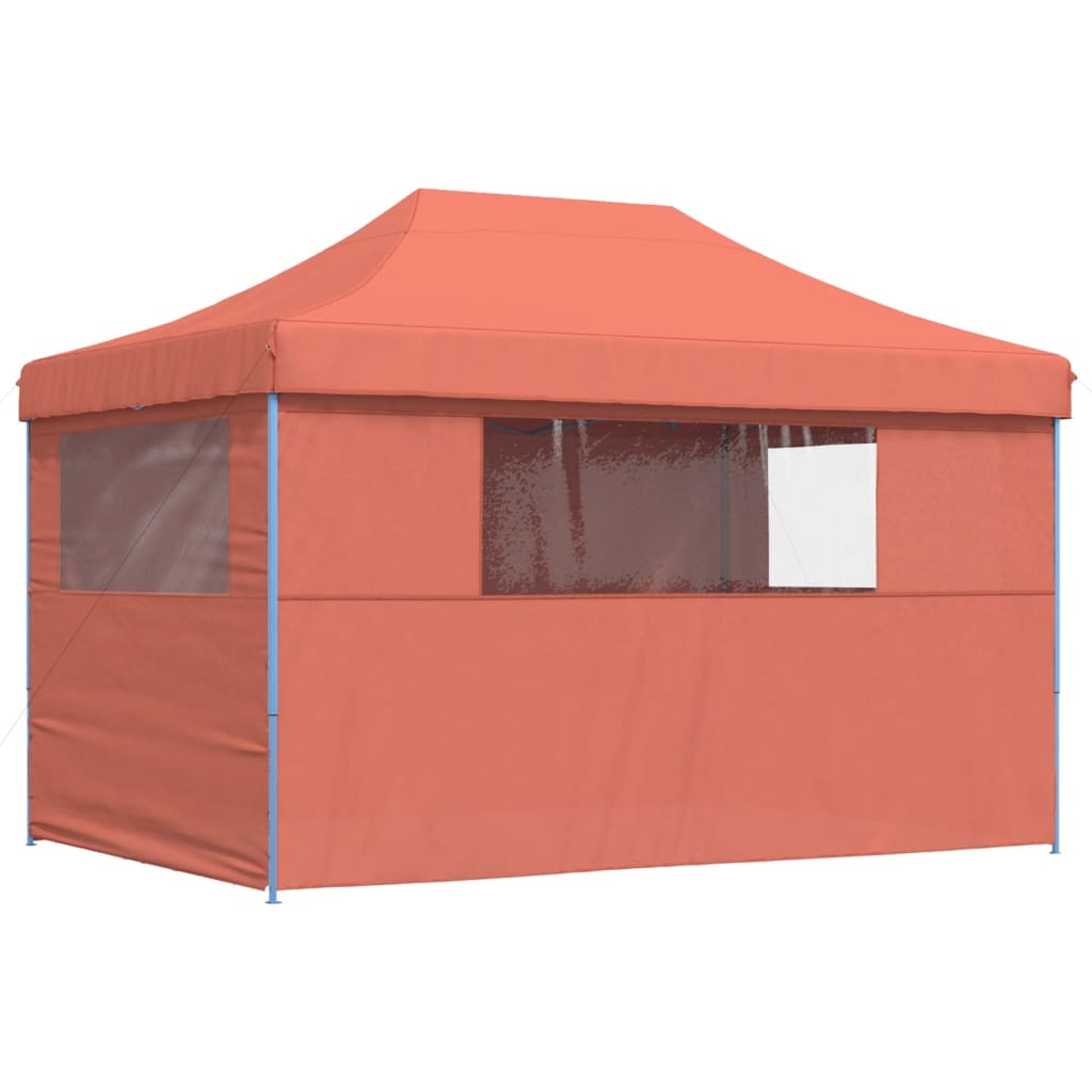 Tendone per Feste Pieghevole Pop-Up con 4 Pareti Terracotta | homemem39