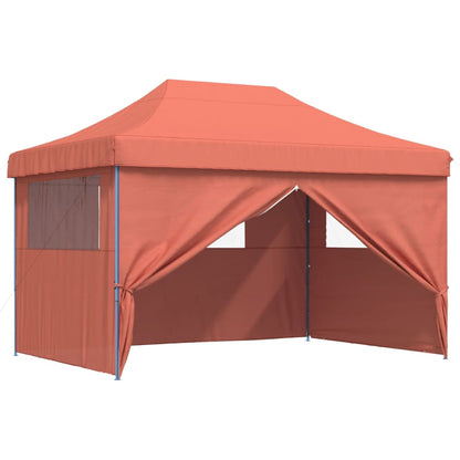 Tendone per Feste Pieghevole Pop-Up con 4 Pareti Terracotta | homemem39