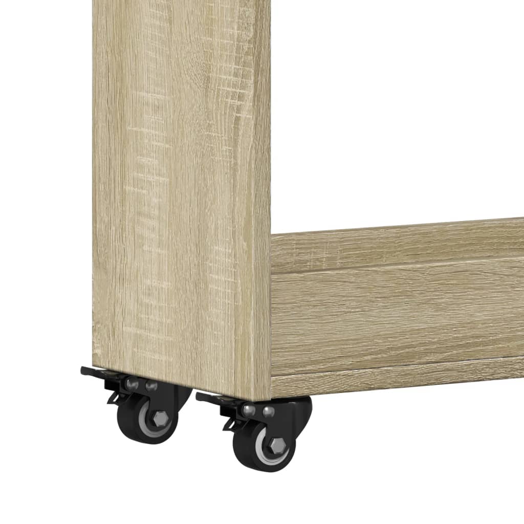 Mobile con Ruote Rovere Sonoma 60x22x79 cm in Legno Multistrato | homemem39