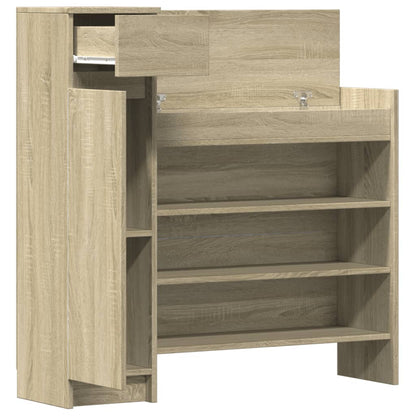Scarpiera Rovere Sonoma 100,5x28x100 cm in Legno Multistrato - homemem39