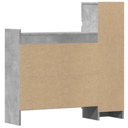 Scarpiera Grigio Cemento 100,5x28x100 cm in Legno Multistrato - homemem39