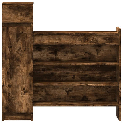 Scarpiera Rovere Fumo 100,5x28x100 cm in Legno Multistrato - homemem39