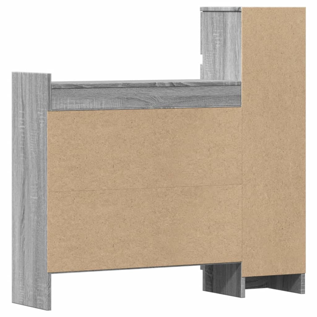 Scarpiera Grigio Sonoma 100,5x28x100 cm in Legno Multistrato - homemem39