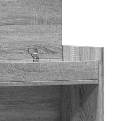 Scarpiera Grigio Sonoma 100,5x28x100 cm in Legno Multistrato - homemem39