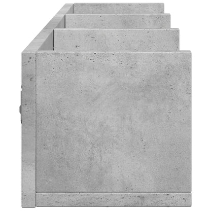 Mobili Parete 2 pz Grigio Cemento 75x18x16,5 cm in Multistrato