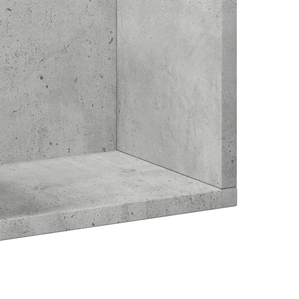 Mobili Parete 2 pz Grigio Cemento 75x18x16,5 cm in Multistrato | homemem39