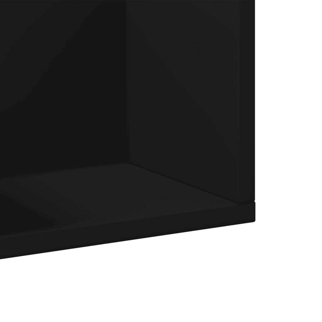 Mobili Parete 2 pz Neri 99x18x16,5 cm in Legno Multistrato | homemem39