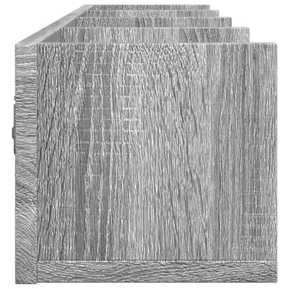 Mobili Parete 2 pz Grigio Sonoma 99x18x16,5cm Legno Multistrato