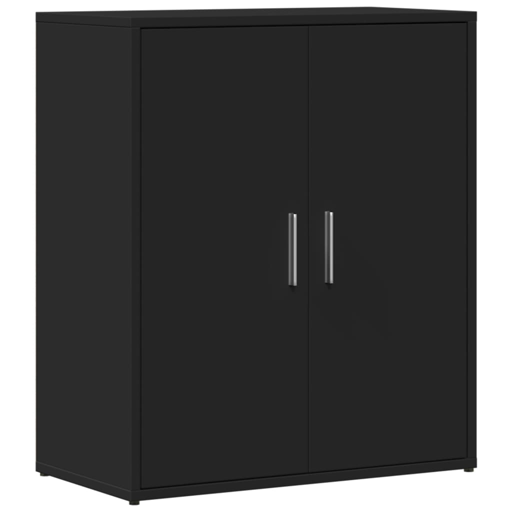 Credenza Nero 60x31x70 cm in Legno Multistrato - homemem39