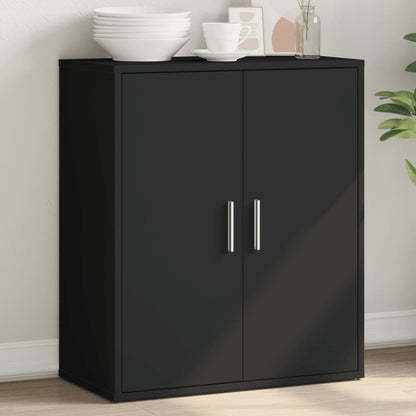 Credenza Nero 60x31x70 cm in Legno Multistrato - homemem39