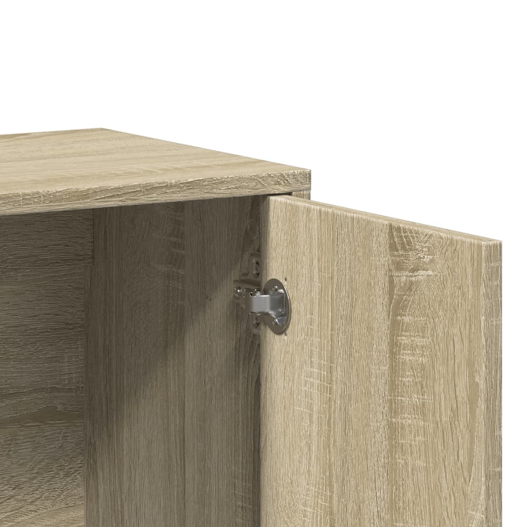 Credenza Rovere Sonoma 60x31x70 cm in Legno Multistrato