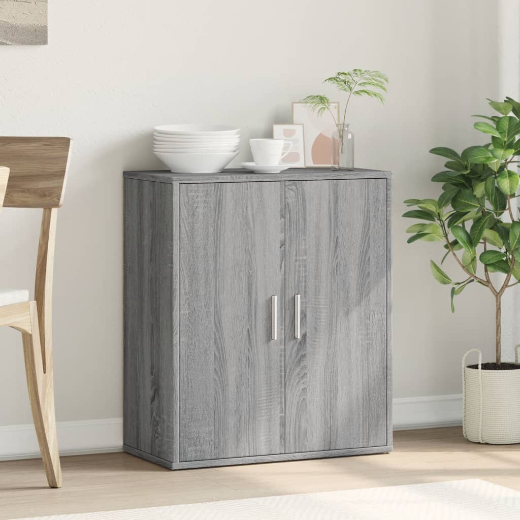 Credenza Grigio Sonoma 60x31x70cm in Legno Multistrato - homemem39