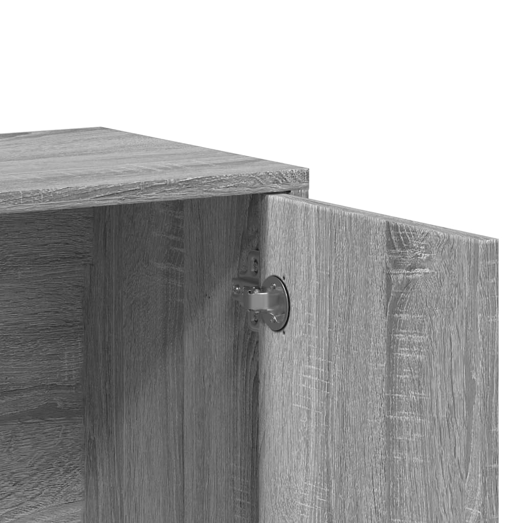 Credenza Grigio Sonoma 60x31x70cm in Legno Multistrato - homemem39