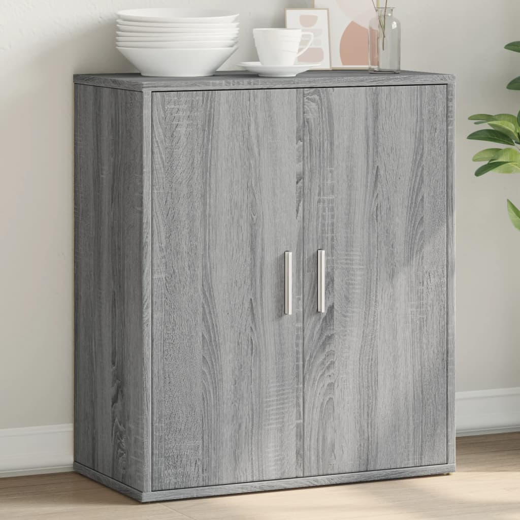 Credenza Grigio Sonoma 60x31x70cm in Legno Multistrato - homemem39