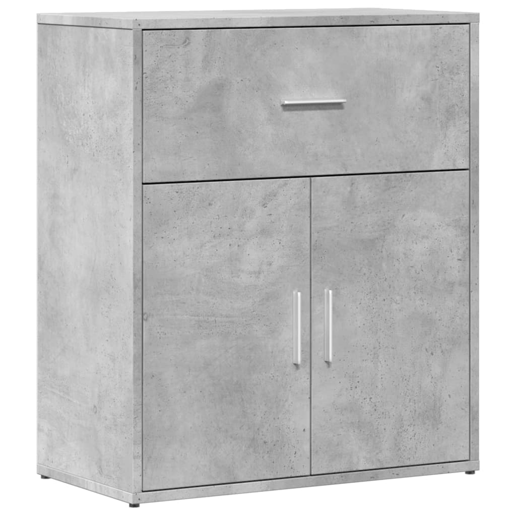 Credenza Grigio Cemento 60x31x70 cm in Legno Multistrato - homemem39