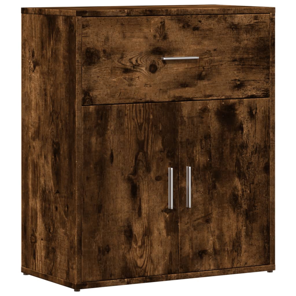 Credenza Rovere Fumo 60x31x70 cm in Legno Multistrato - homemem39