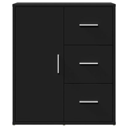 Credenza Nero 60x31x70 cm in Legno Multistrato - homemem39