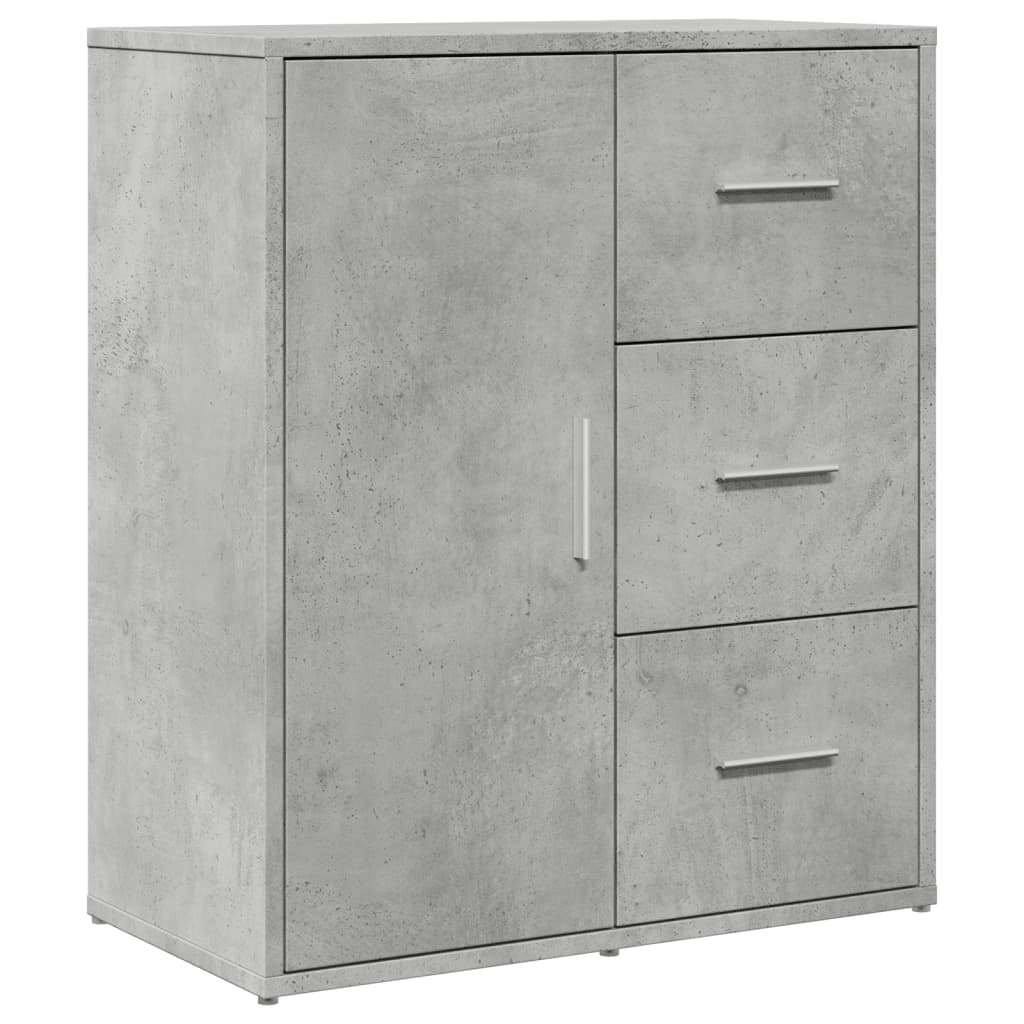 Credenza Grigio Cemento 60x31x70 cm in Legno Multistrato - homemem39
