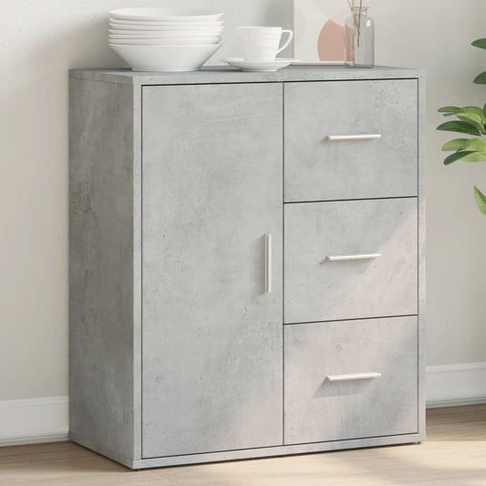 Credenza Grigio Cemento 60x31x70 cm in Legno Multistrato - homemem39