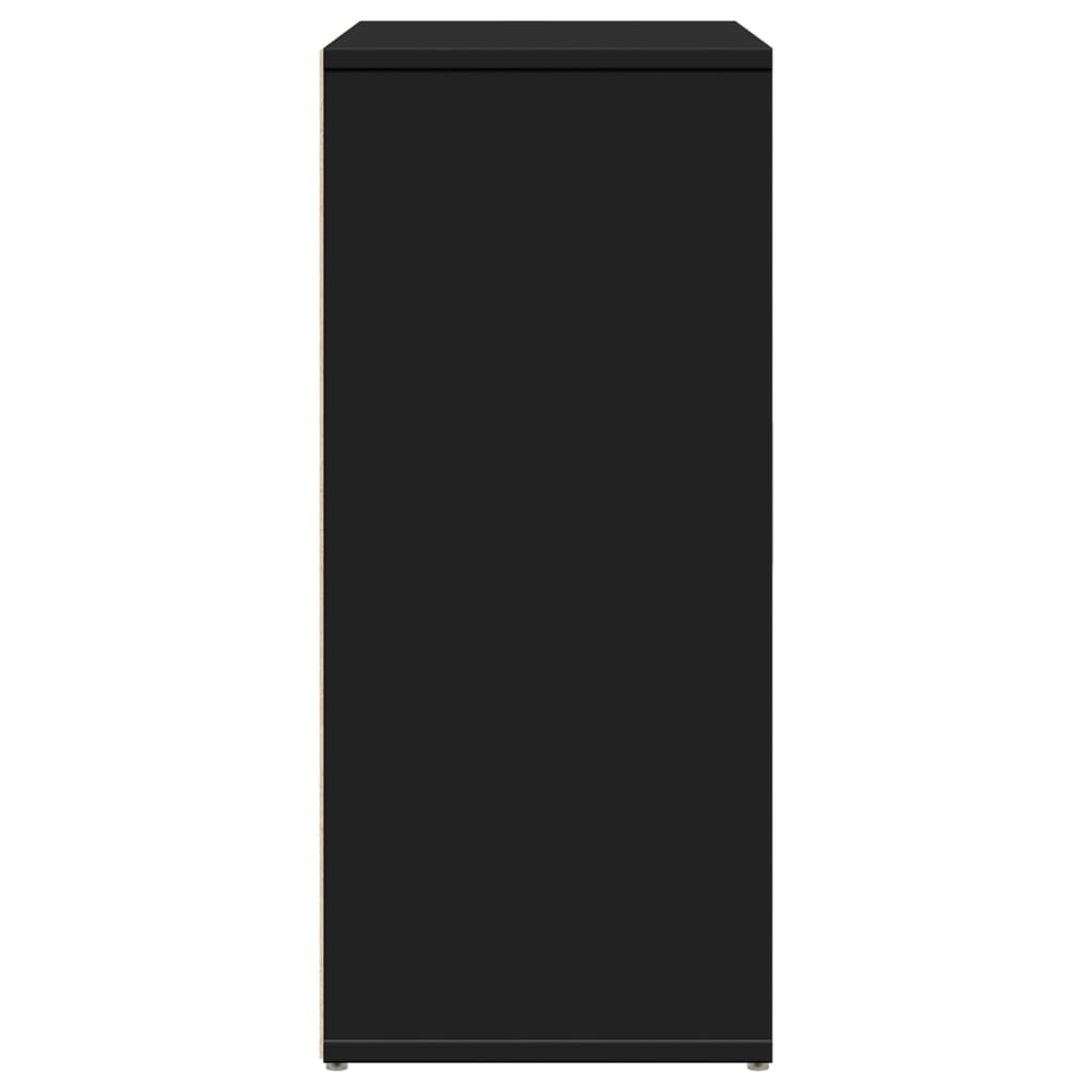 Credenza Nero 60x31x70 cm in Legno Multistrato - homemem39