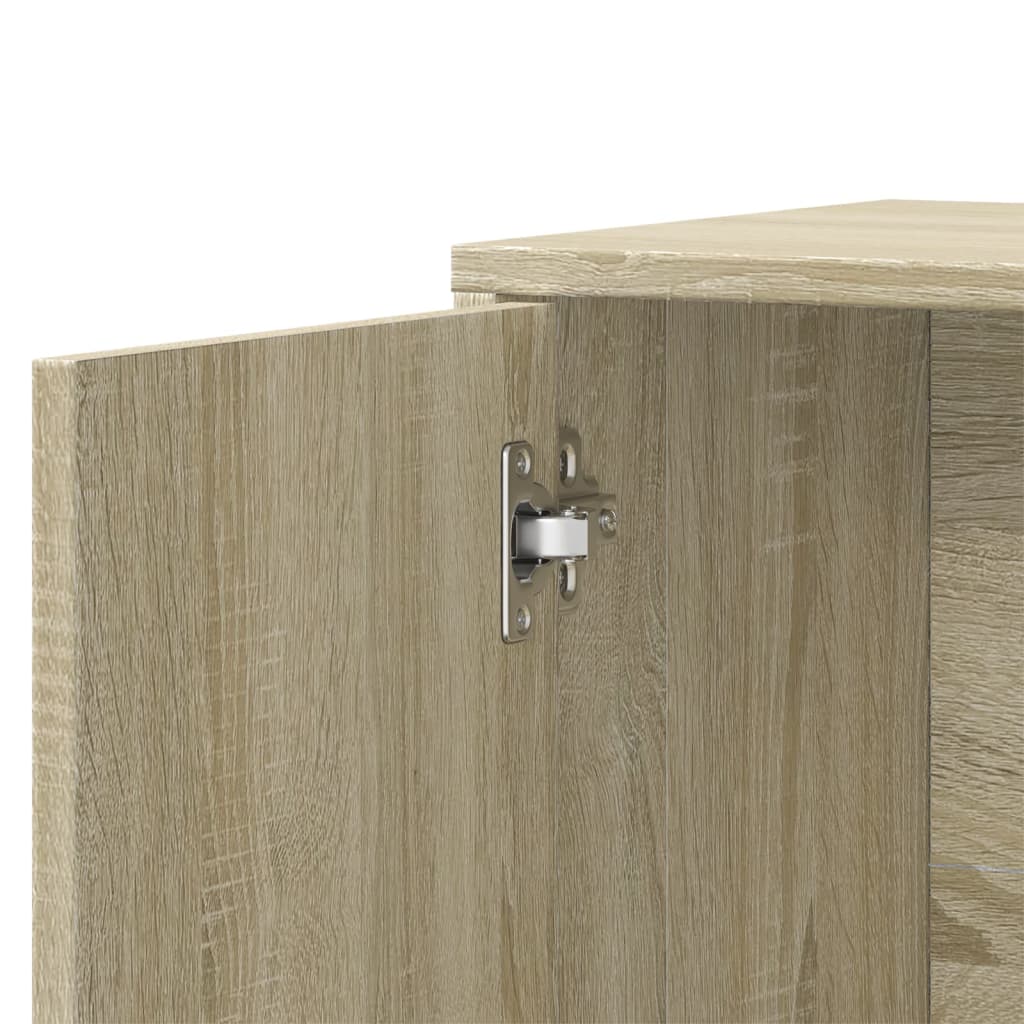 Credenza Rovere Sonoma 60x31x70 cm in Legno Multistrato - homemem39