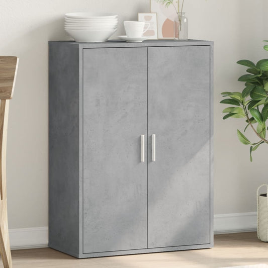 Credenza Grigio Cemento 60x31x84 cm in Legno Multistrato - homemem39
